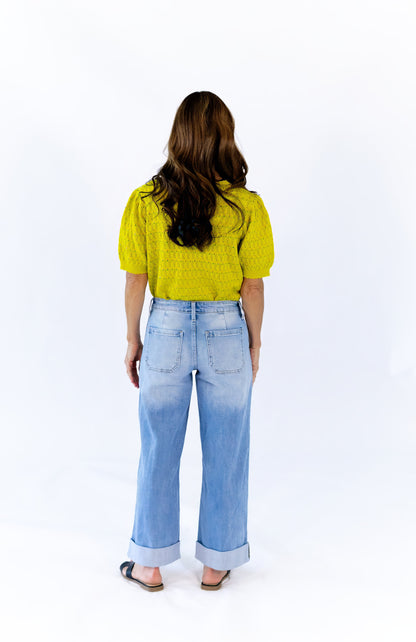 Manon Cuffed Denim