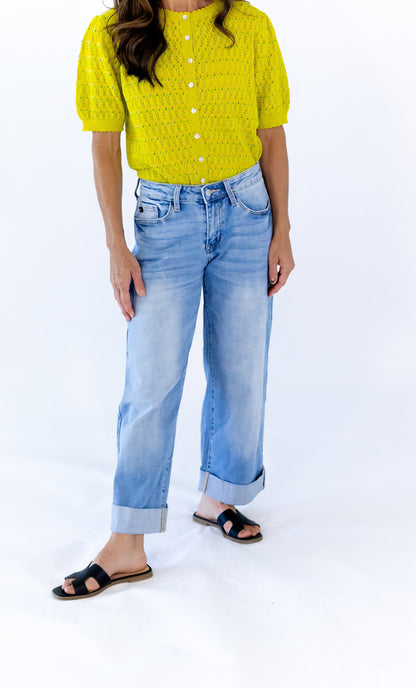 Manon Cuffed Denim