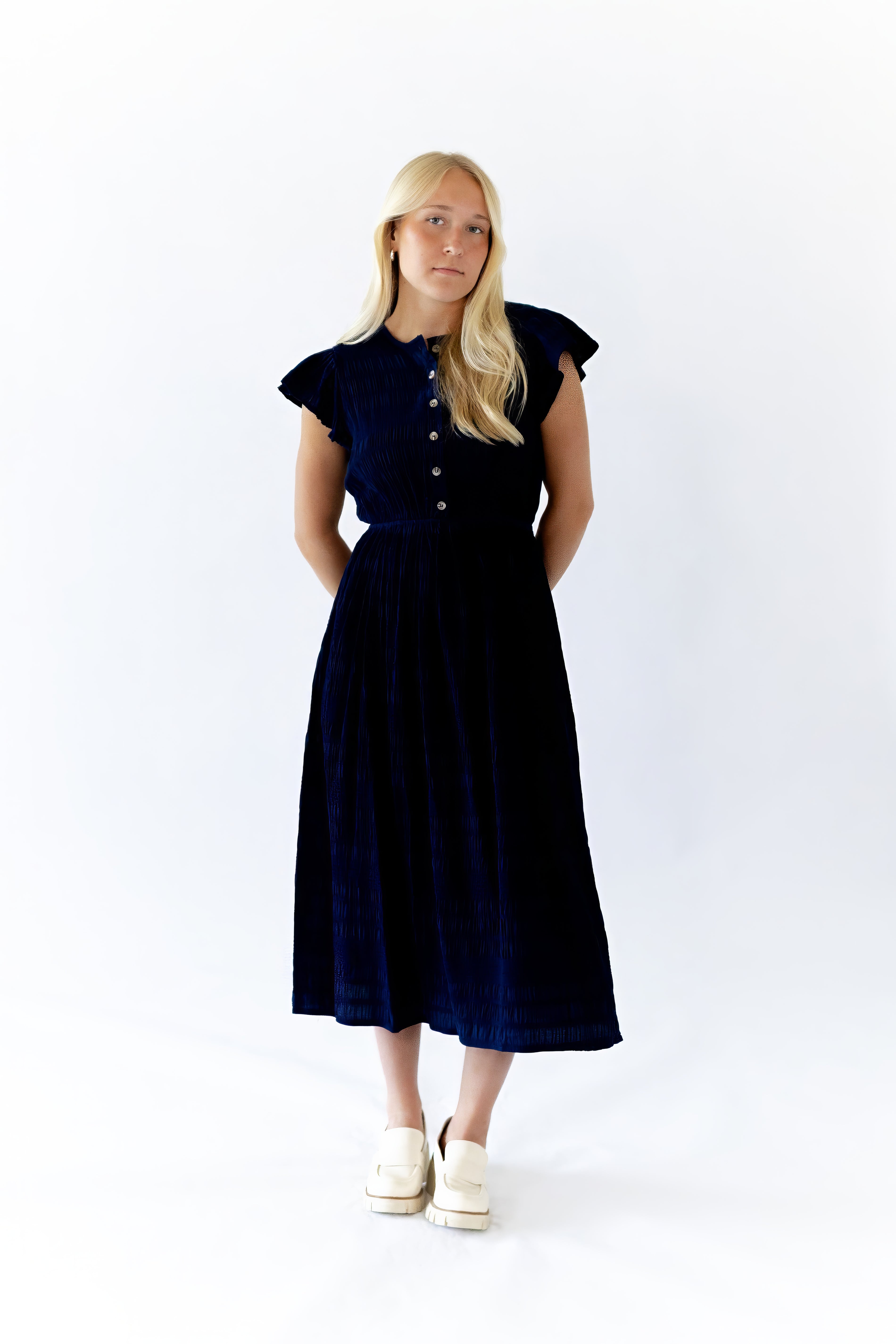 Christie Textured Midi Dress