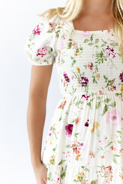 Eleanor Floral Square Neck Dress