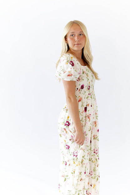Eleanor Floral Square Neck Dress