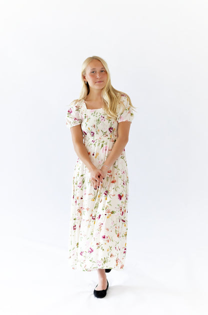 Eleanor Floral Square Neck Dress