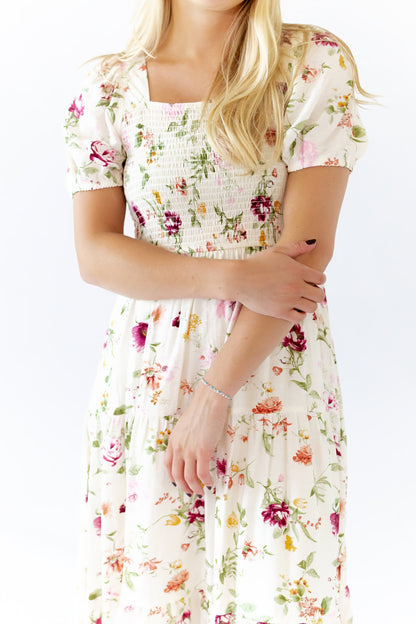 Eleanor Floral Square Neck Dress