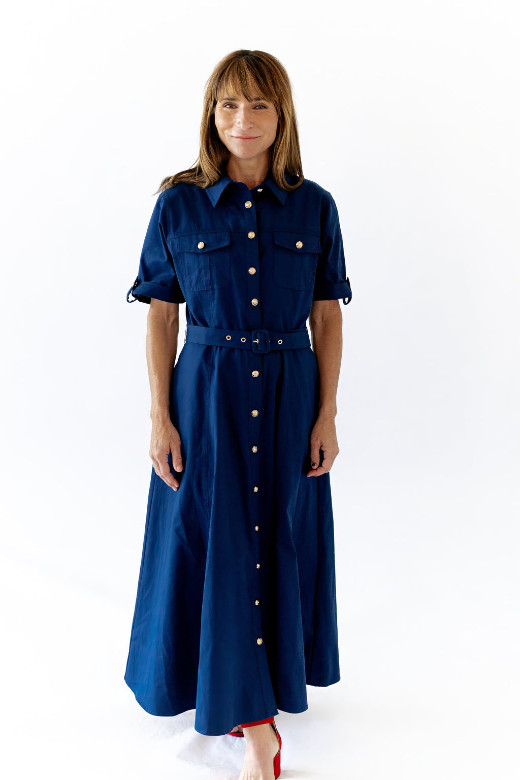 Indra Belted Maxi Dress
