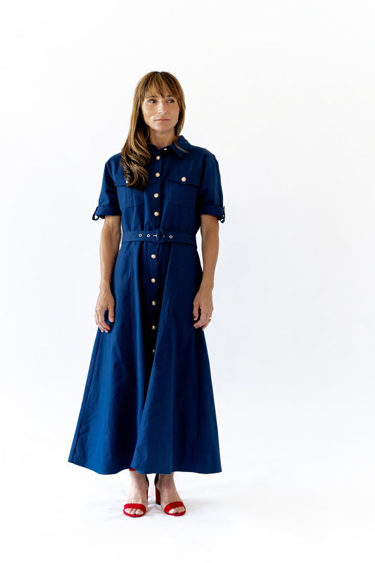 Indra Belted Maxi Dress