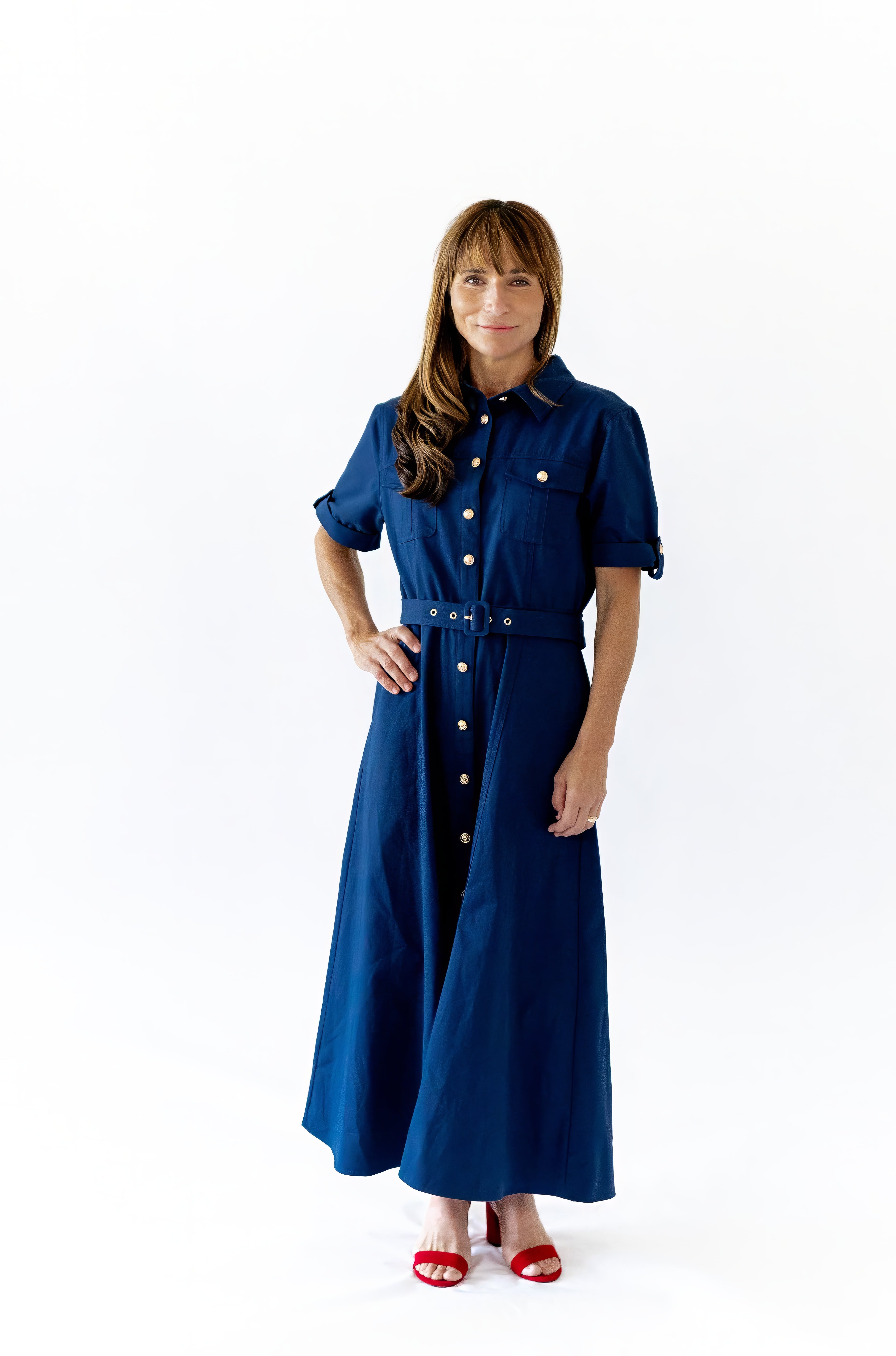 Indra Belted Maxi Dress