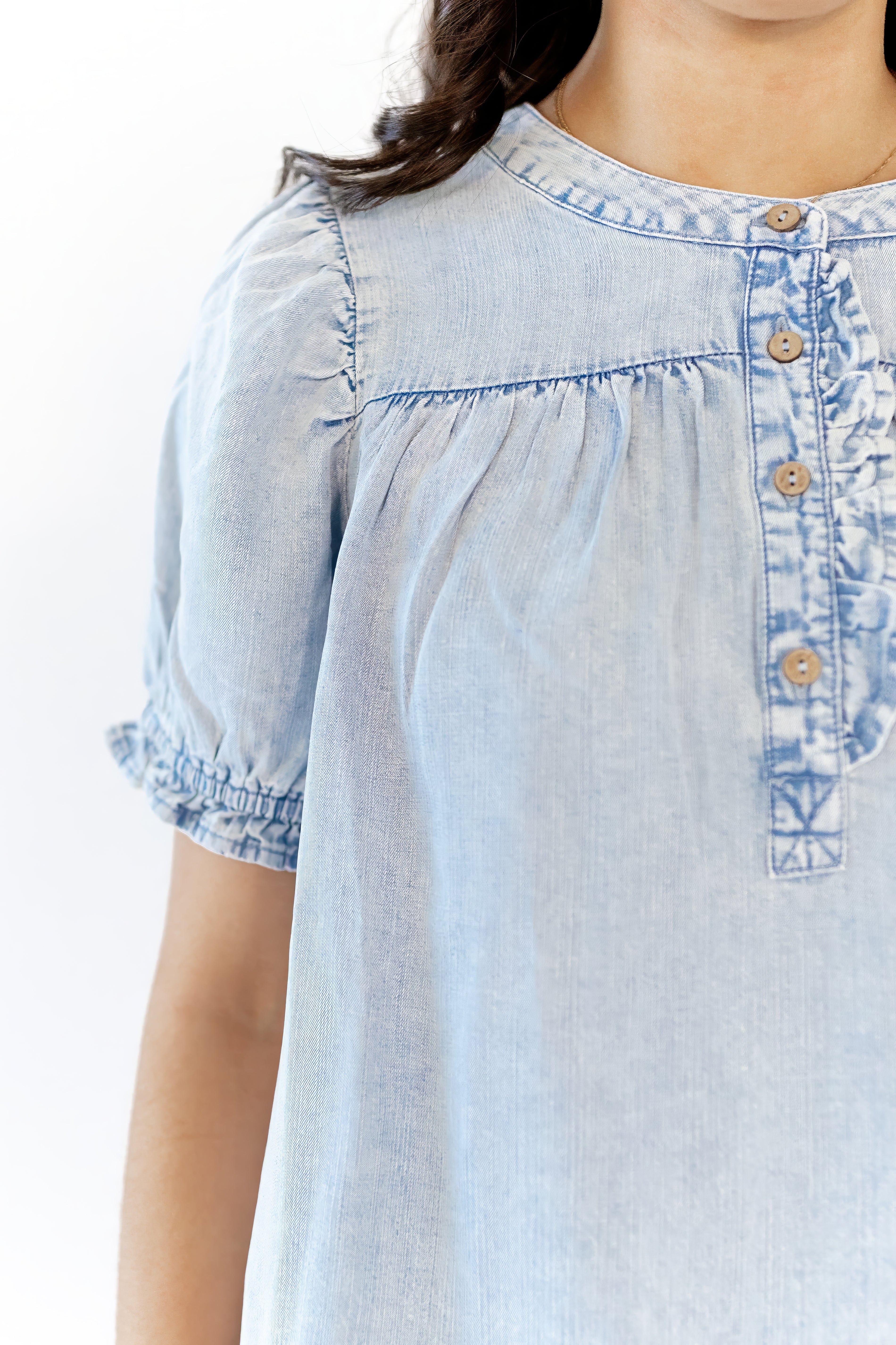 Calia Denim Blouse  ⤫ Restocked