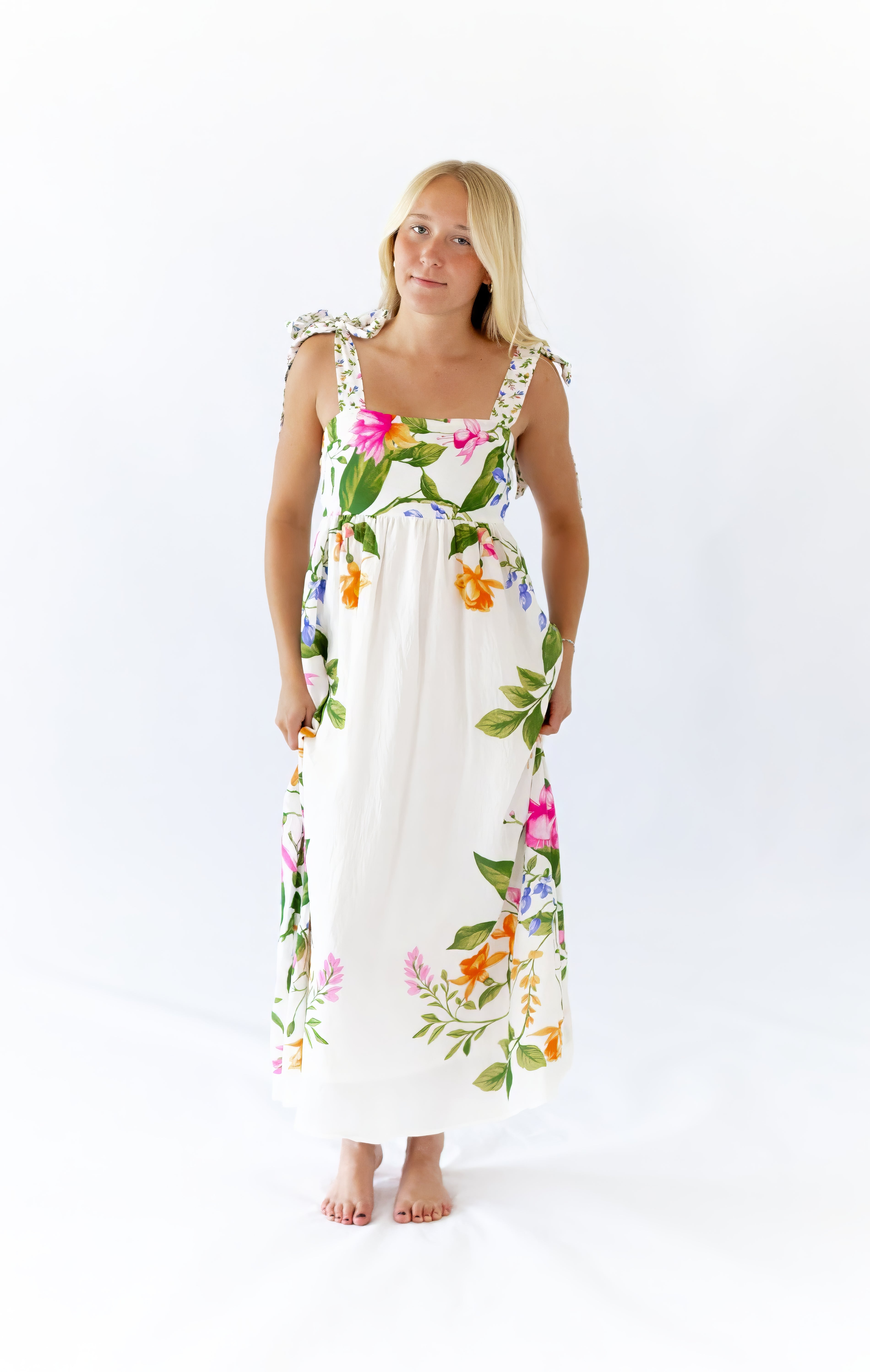 Liesel Mixed Print Maxi Dress