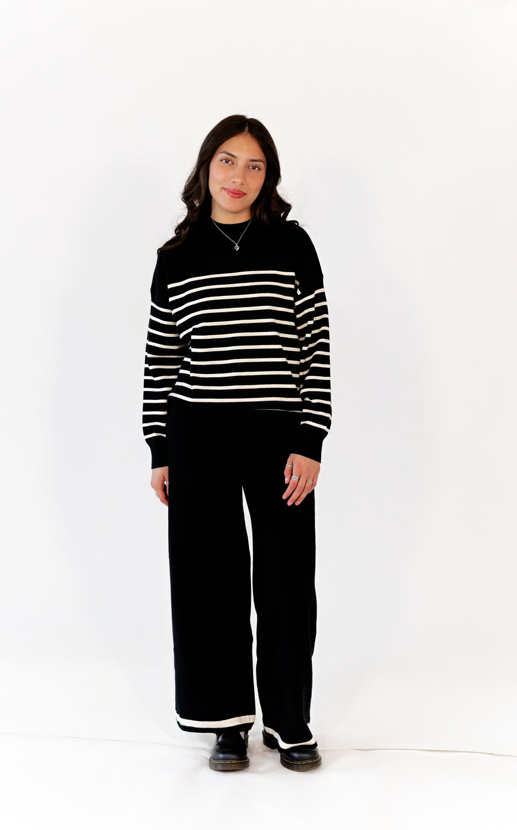 Jenny Striped Sweater Set