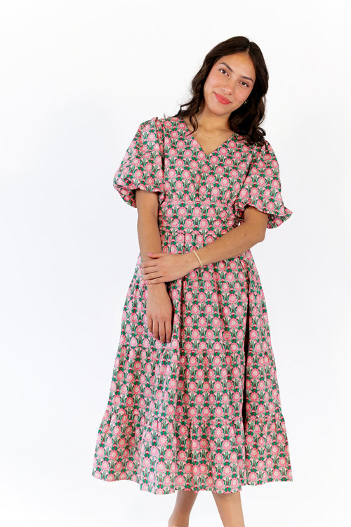 Pamina Cotton Floral Dress