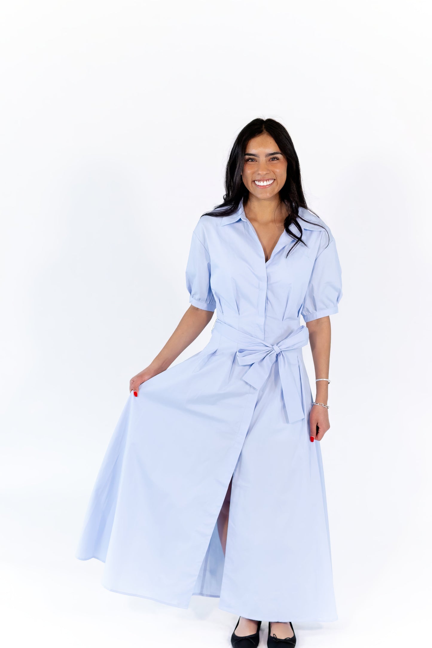 Nina Tie Waist Maxi dress