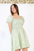 Lili Embroidered Daisy Dress