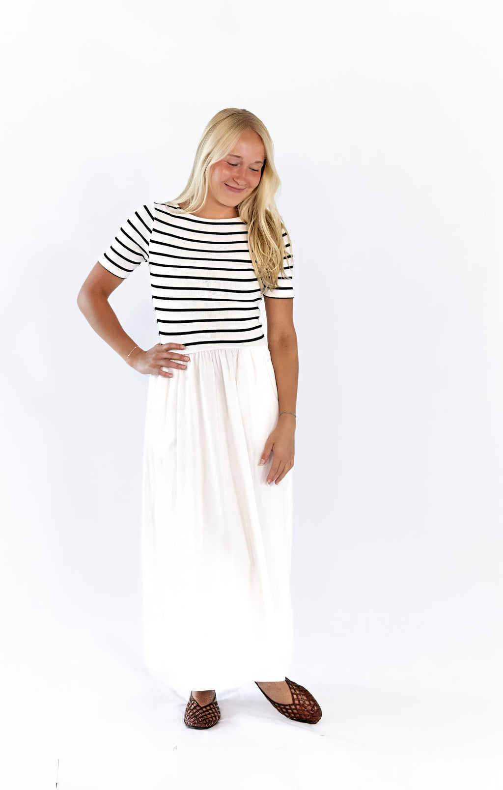 Alicia Woven Midi Dress