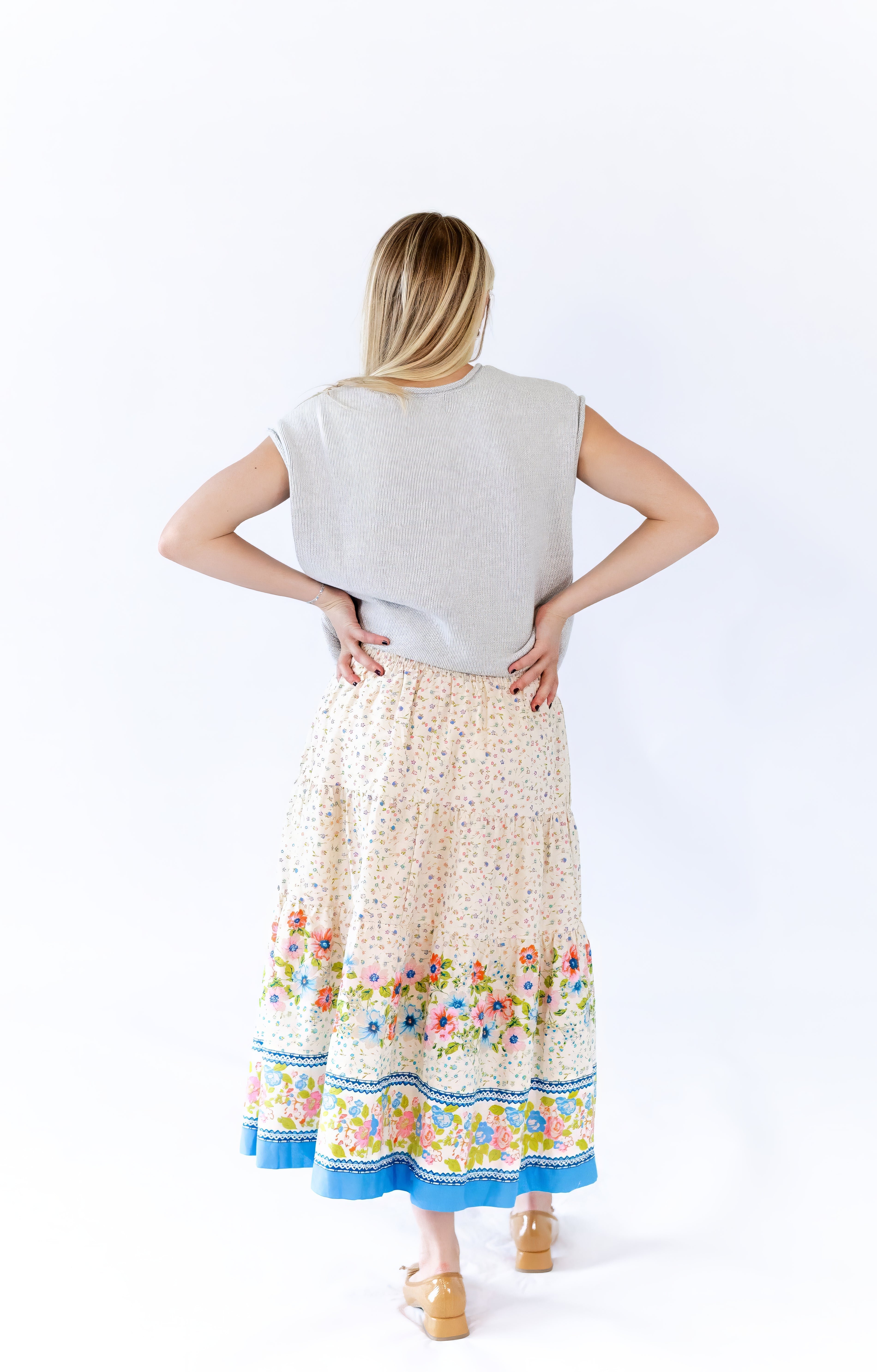 Mila Floral Midi Skirt ⭐︎ Restocked