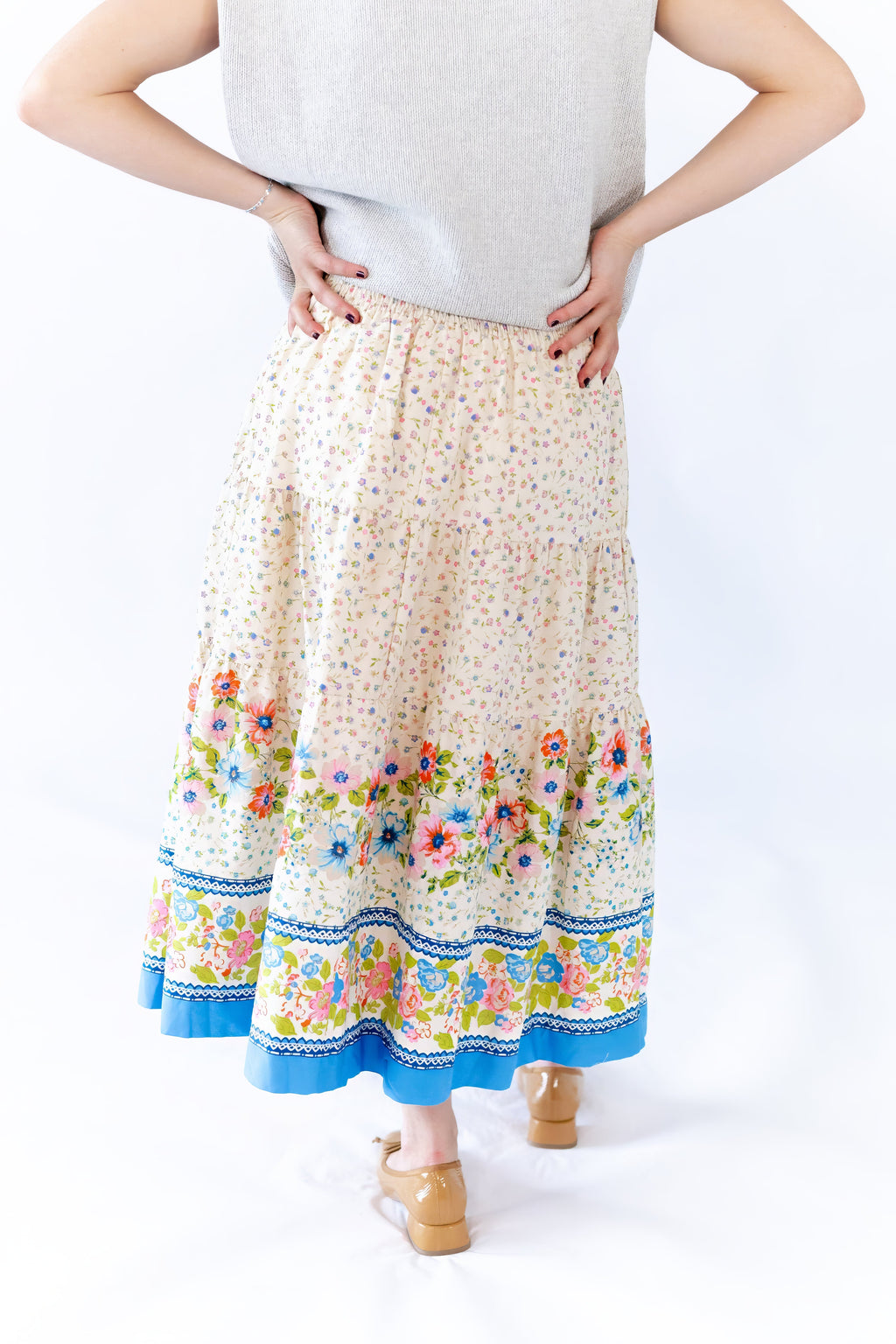 Mila Floral Midi Skirt ⭐︎ Restocked