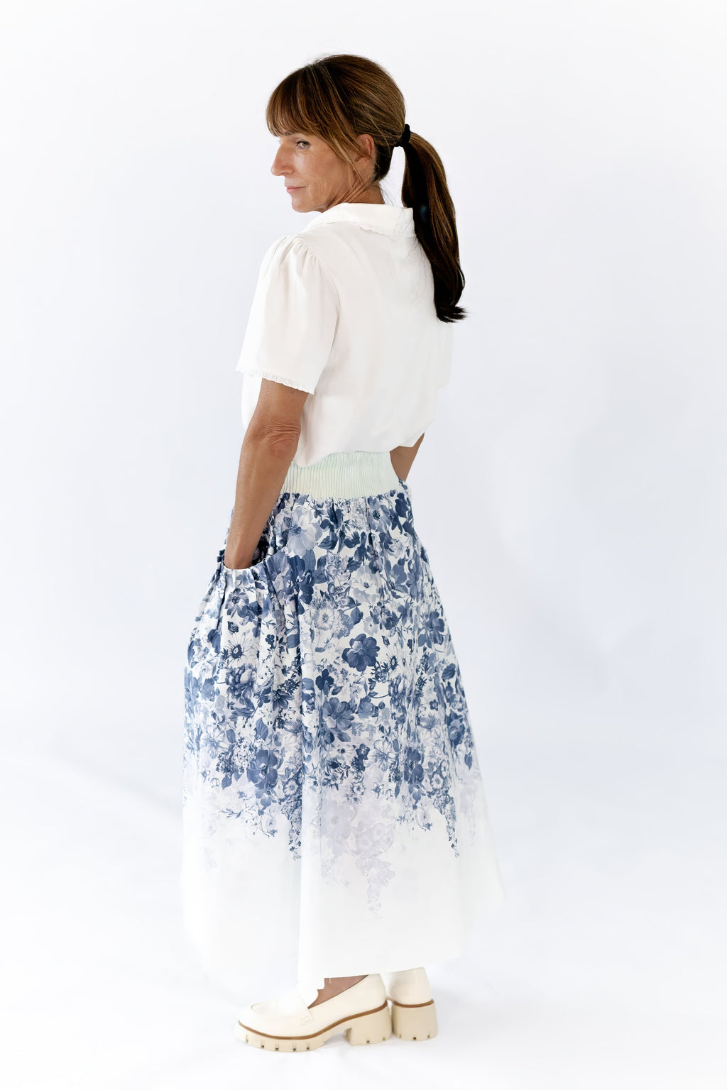 Samantha Floral Midi Skirt