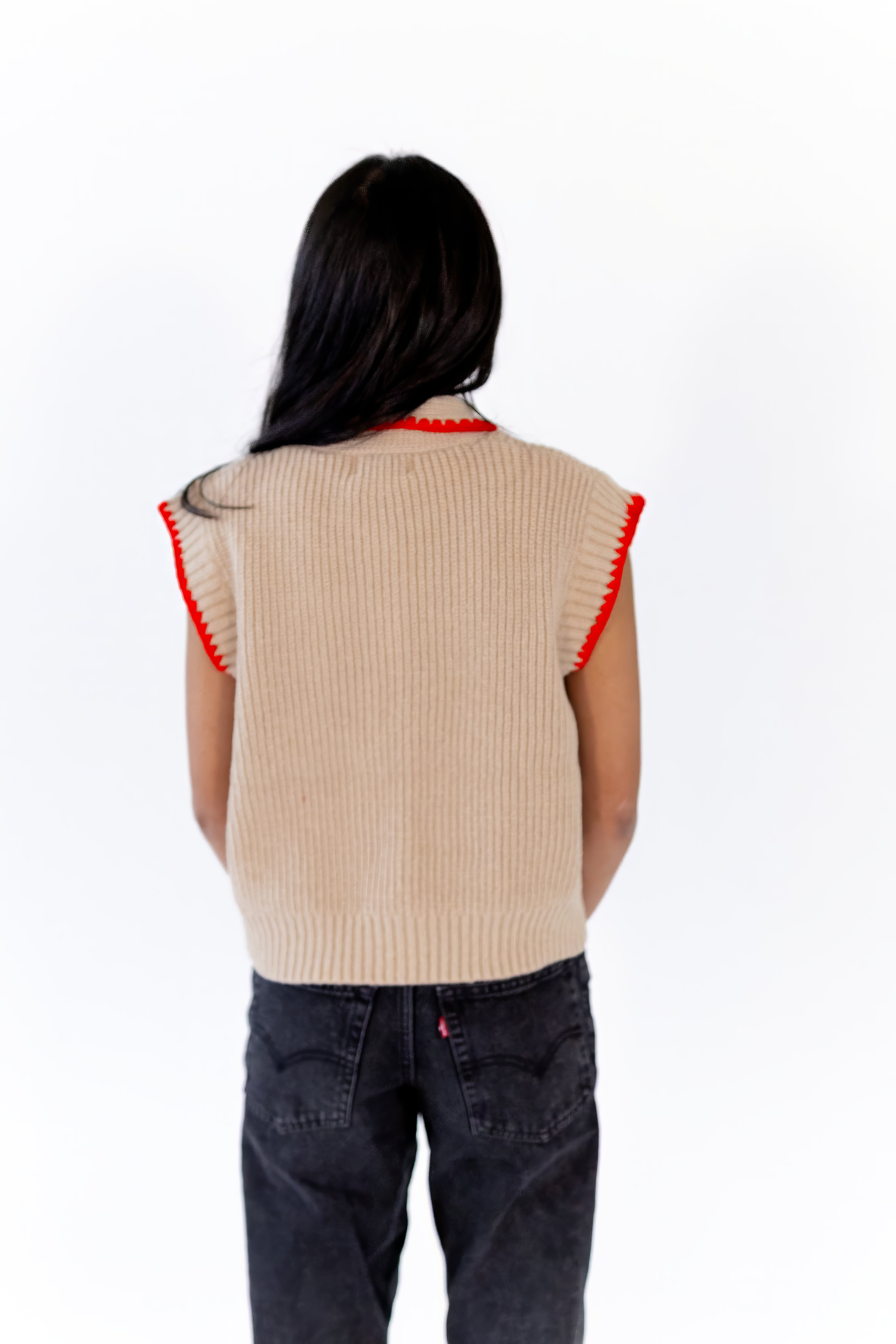 Oaklyn Tie Detail Button Up Top