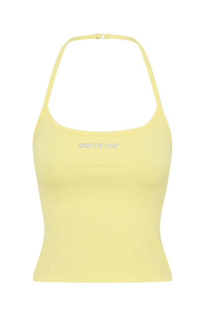 Test Drive Halter Top Lemon