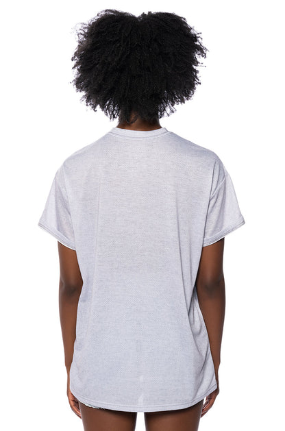 AALIYAH DISTRESSED GRAPHIC TEE
