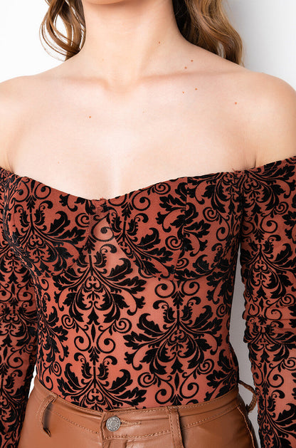 ADDICTION OFF THE SHOULDER BODYSUIT