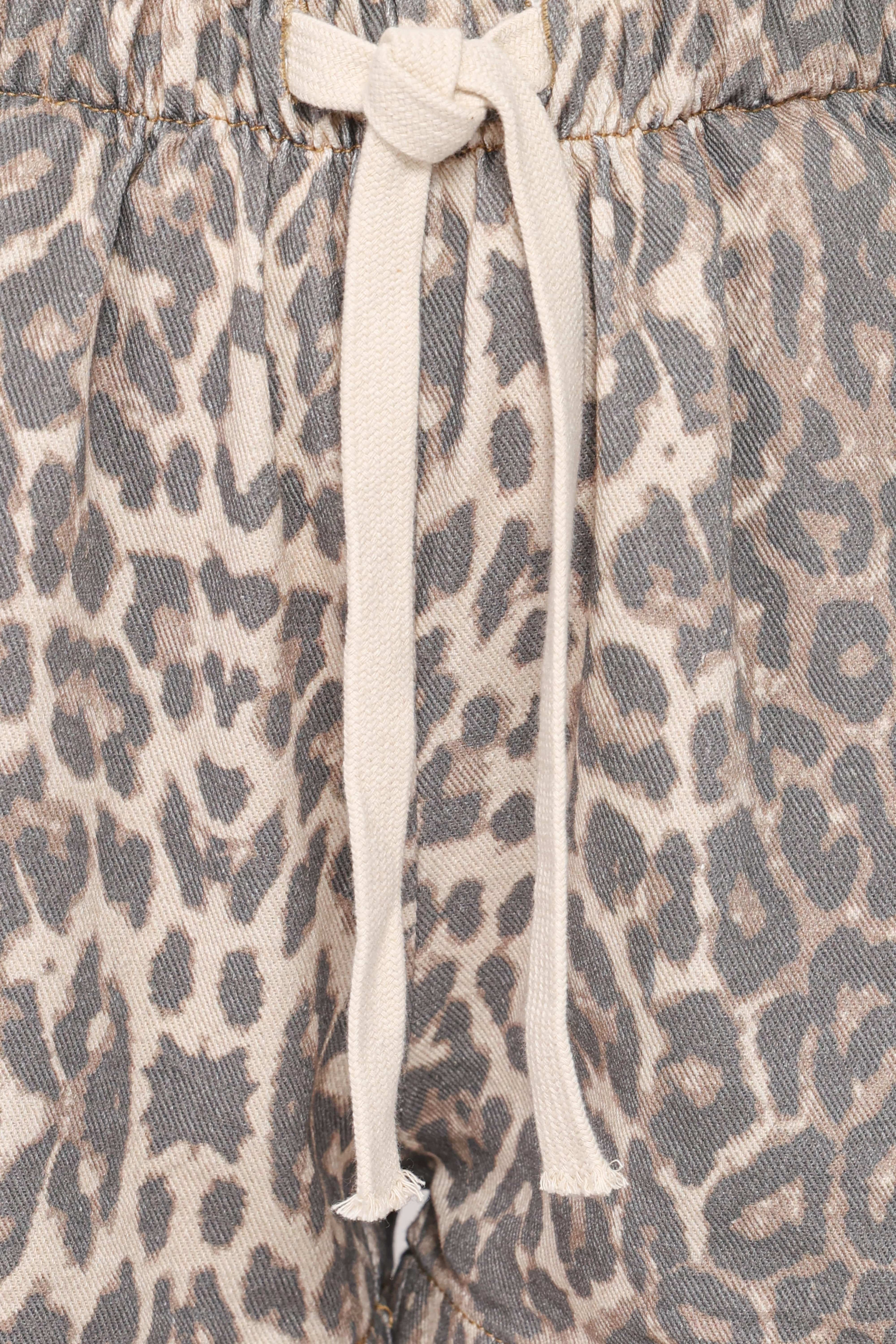 Fletcher Denim Racer Shorts - Leopard