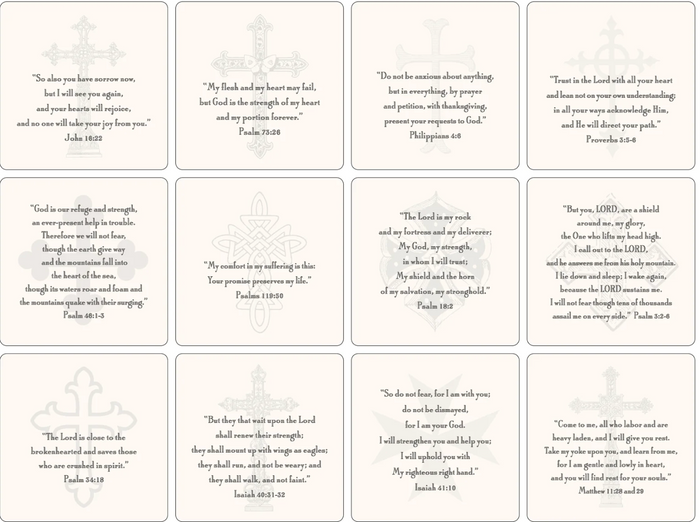 Grief Verse Cards with Easel