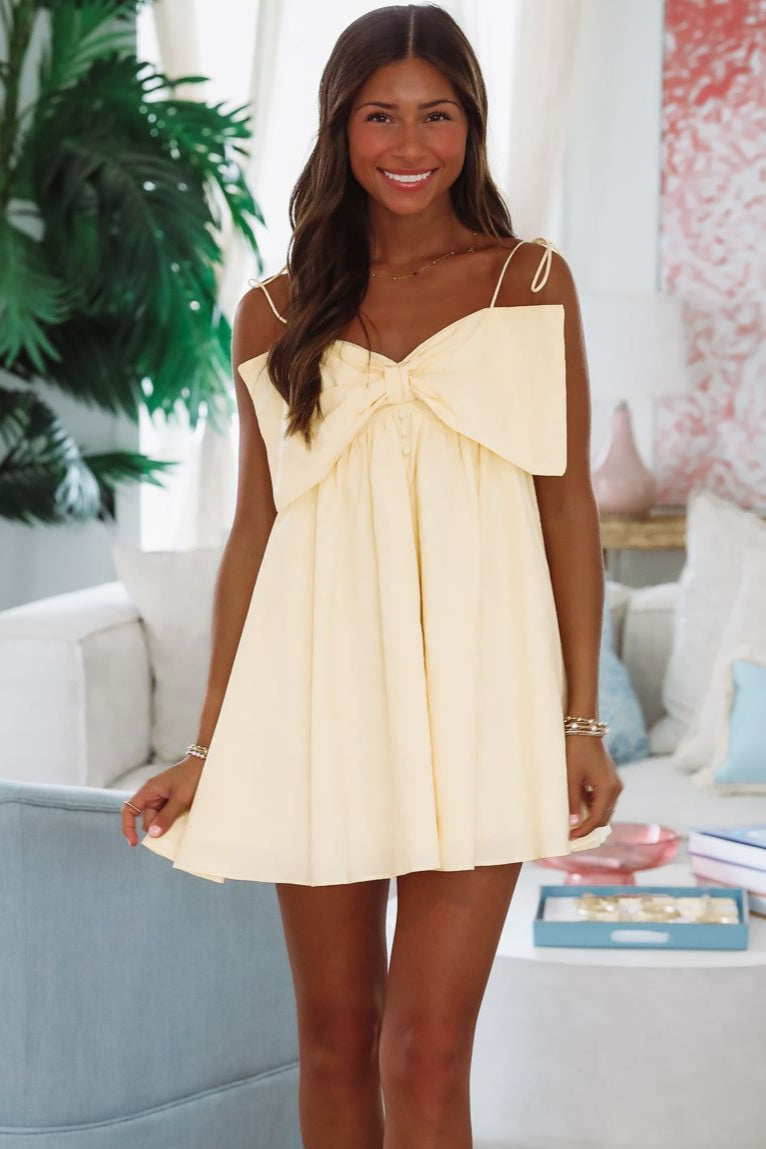 Aim High Mini Dress - Yellow