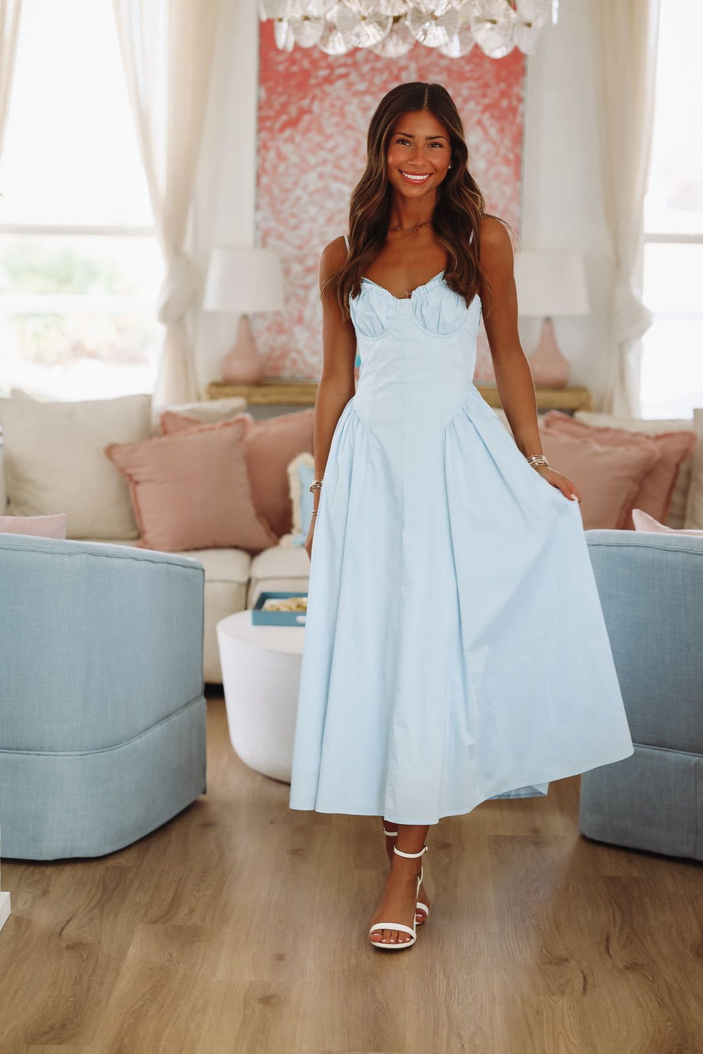 Alice Maxi Dress - Blue