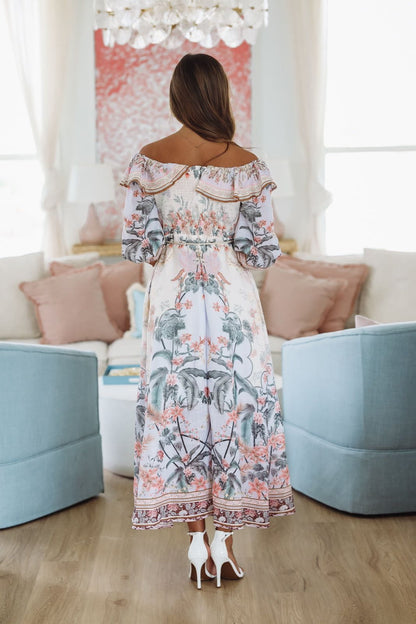 Bora Bora Bound Maxi Dress - Purple, Orange and Pink