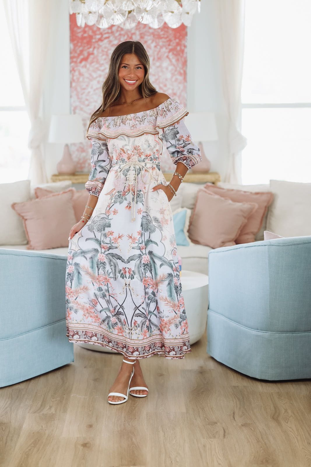 Bora Bora Bound Maxi Dress - Purple, Orange and Pink