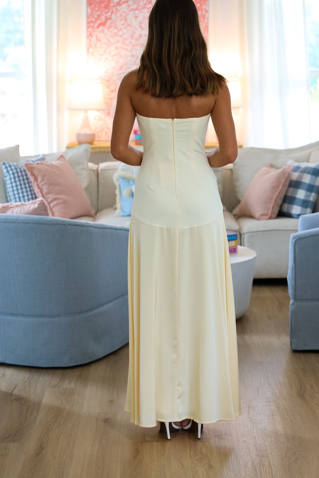 Eye Opener Maxi Dress - Light Yellow