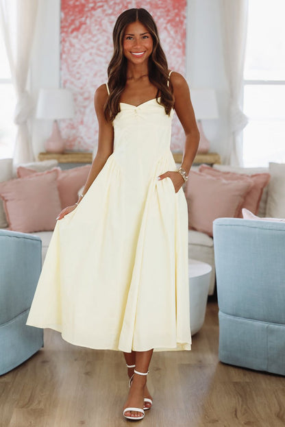 Destene Maxi Dress - Light Yellow