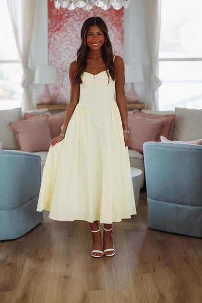 Destene Maxi Dress - Light Yellow