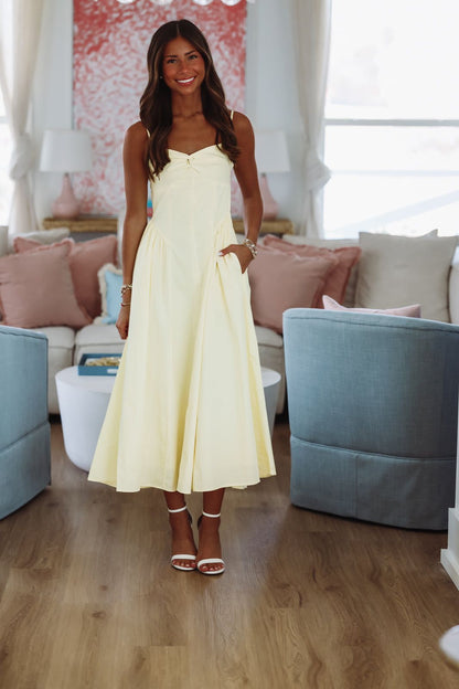 Destene Maxi Dress - Light Yellow