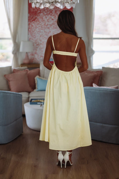 Destene Maxi Dress - Light Yellow