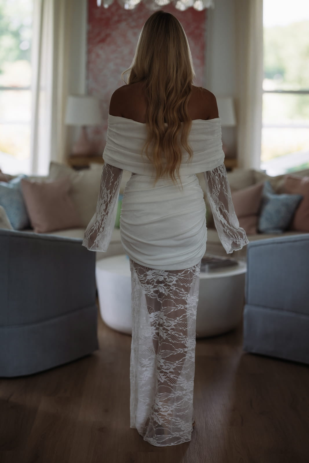 Heart on Display Maxi Dress - White