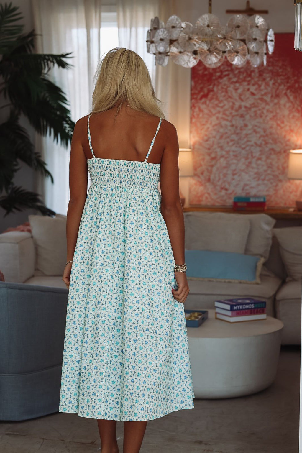Hadley Midi Dress - Blue