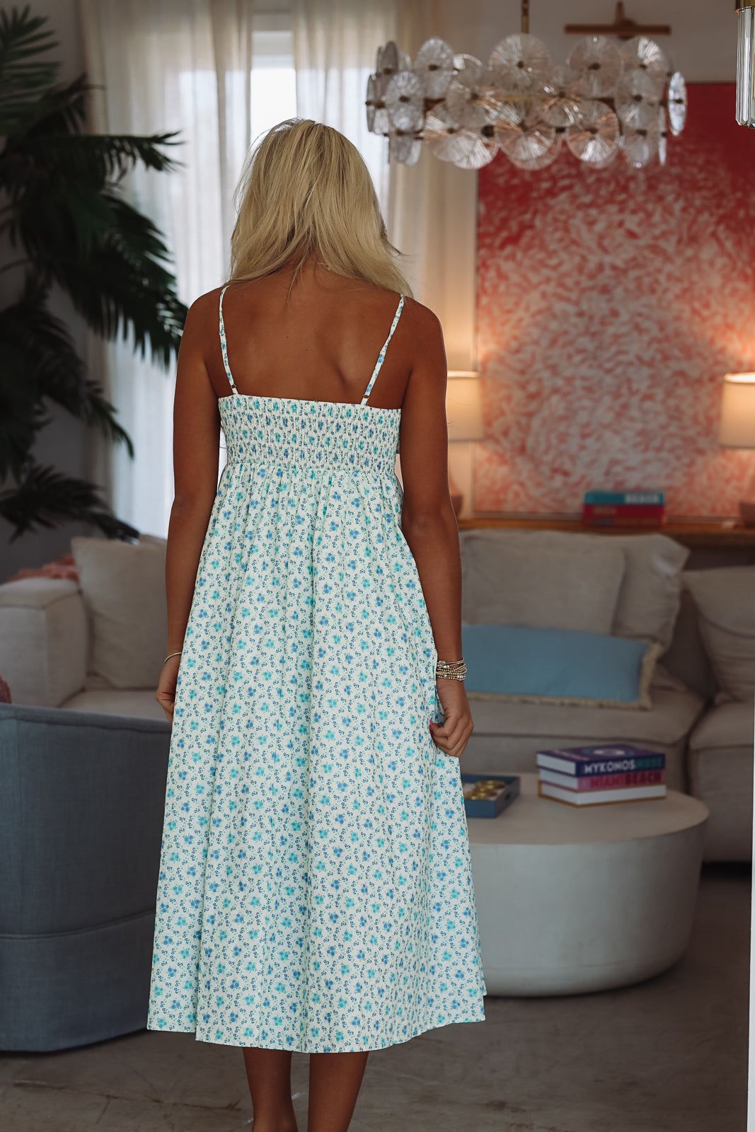 Hadley Midi Dress - Blue