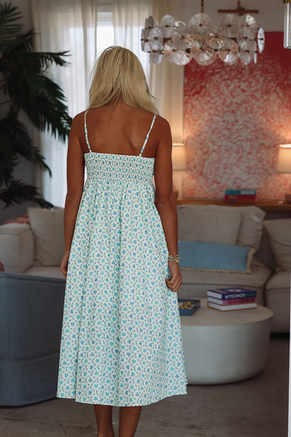 Hadley Midi Dress - Blue