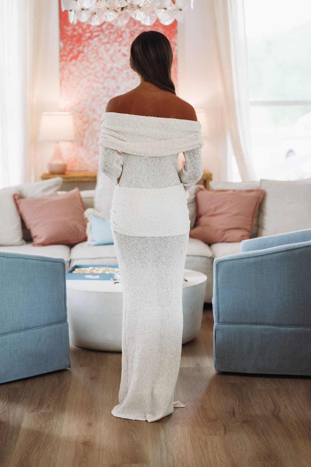 Hampton Holiday Maxi Dress - Oatmeal