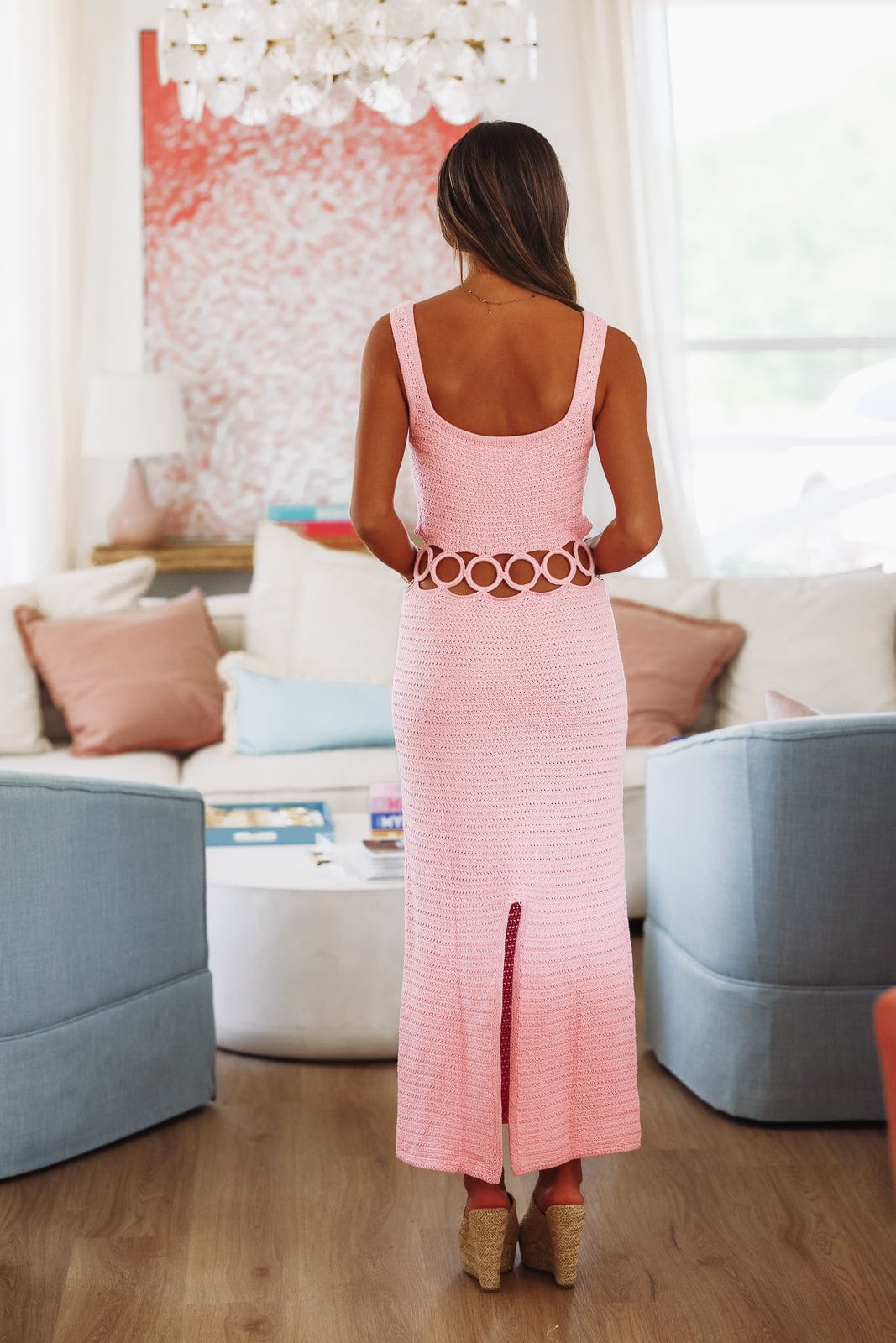 Just For You Midi Dress - Pink