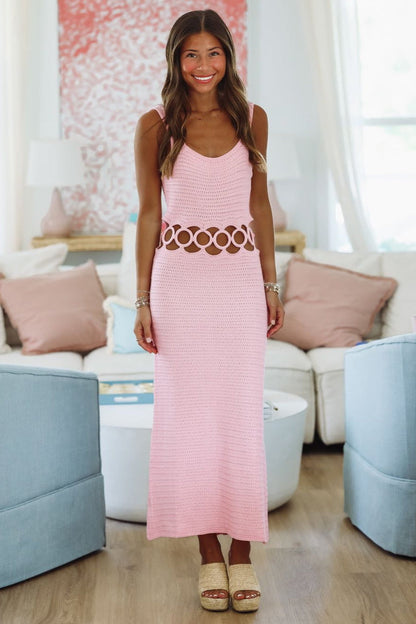 Just For You Midi Dress - Pink