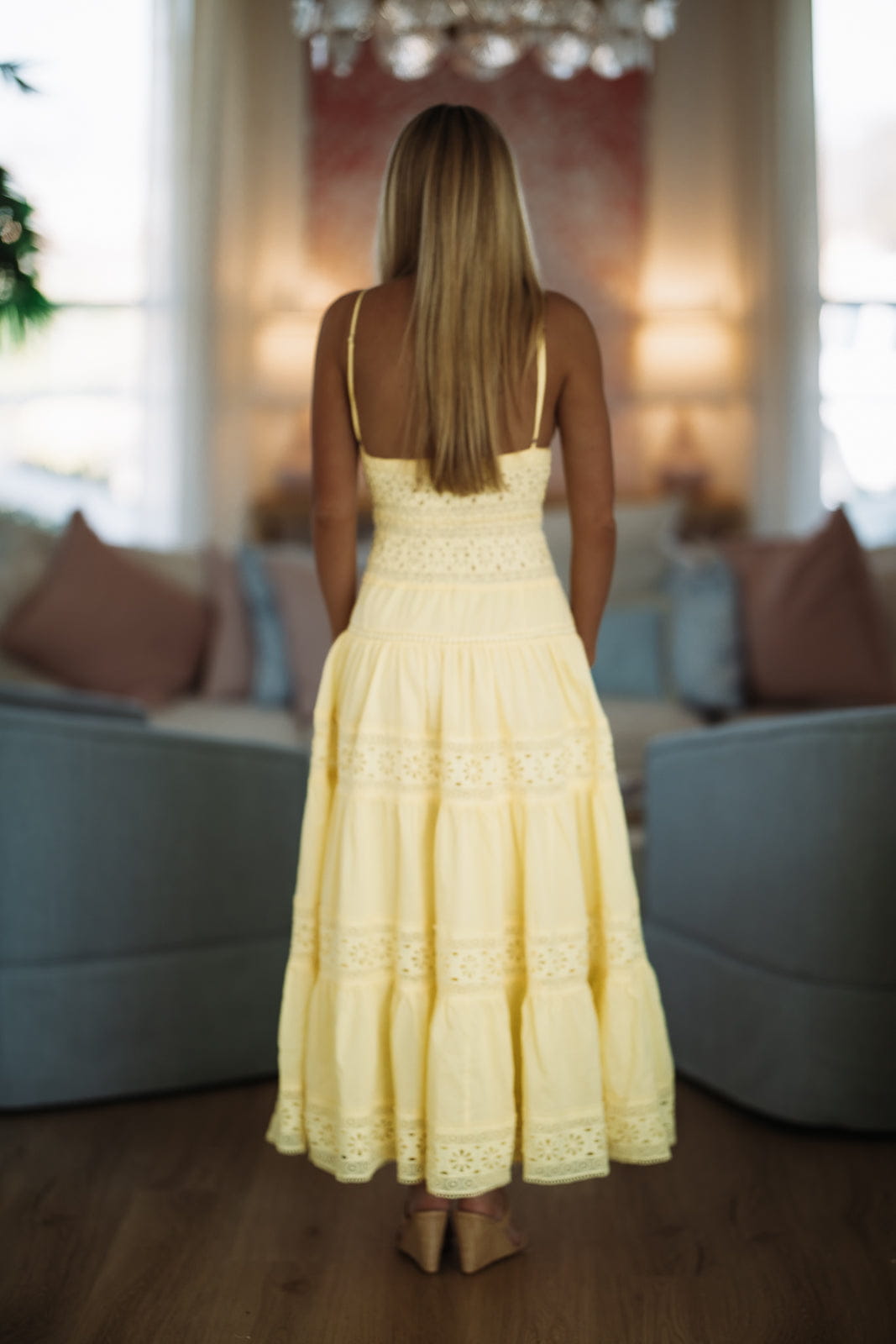 Romance Edit Midi Dress - Lemon Yellow