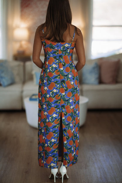 Amalfi Grove Maxi Dress - Orange