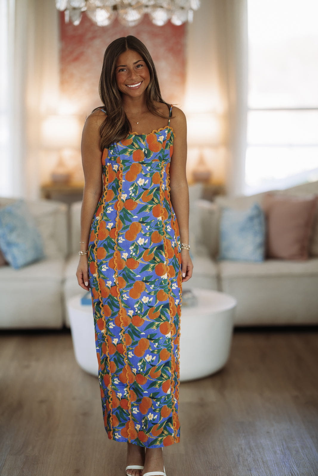 Amalfi Grove Maxi Dress - Orange