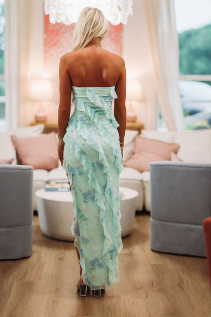 Queen of Elegance Maxi Dress - Sage