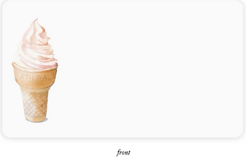 Ice Cream Little Notes