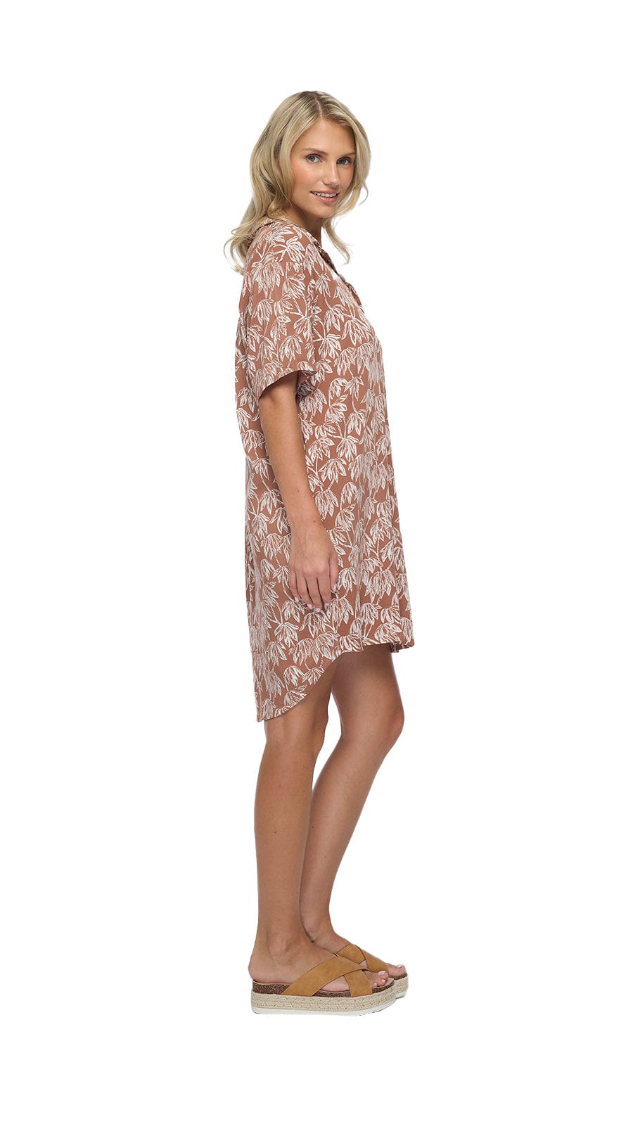 Mini Dress Shirt Calabria - Canopy Brown