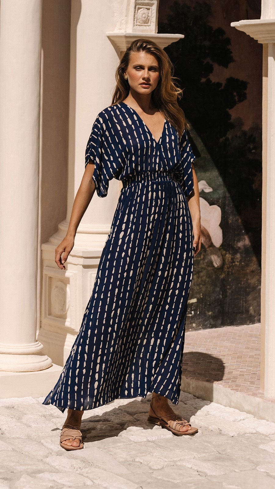 Poppy Serenity Maxi Dress - Current Navy