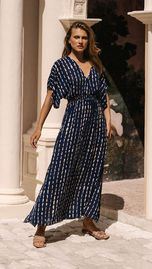 Poppy Serenity Maxi Dress - Current Navy
